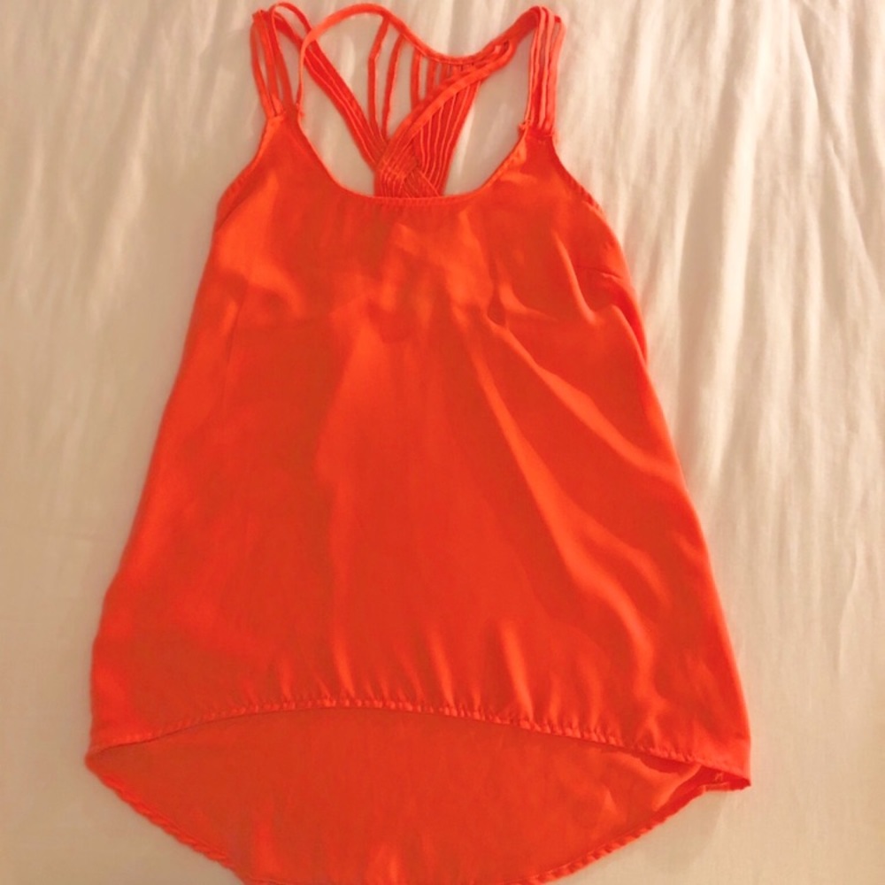 Like new Neon pink stappy tank top!